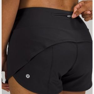 Lululemon black speech shorts size 6
